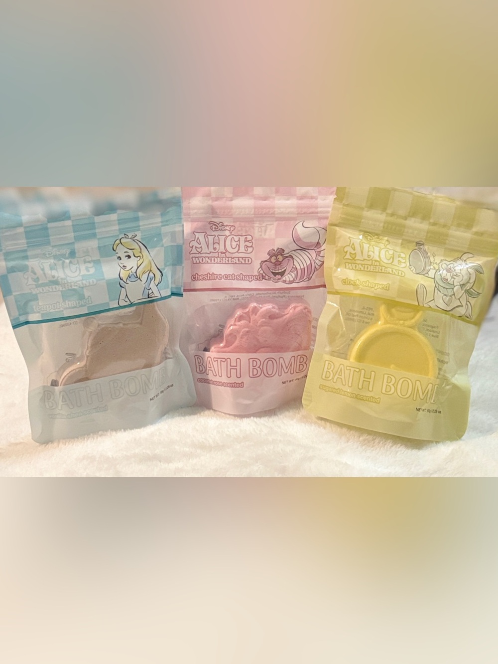 💜 Disney Alice In Wonderland Bath Time Treats Pack of 3